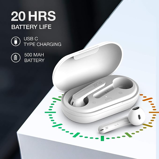 INSTAPLAY Power Shots Bluetooth Truly Wireless in Ear Earbuds with Mic (Black) INSTAPLAY Power Shots Bluetooth Truly Wireless in Ear Earbuds with Mic (Black)